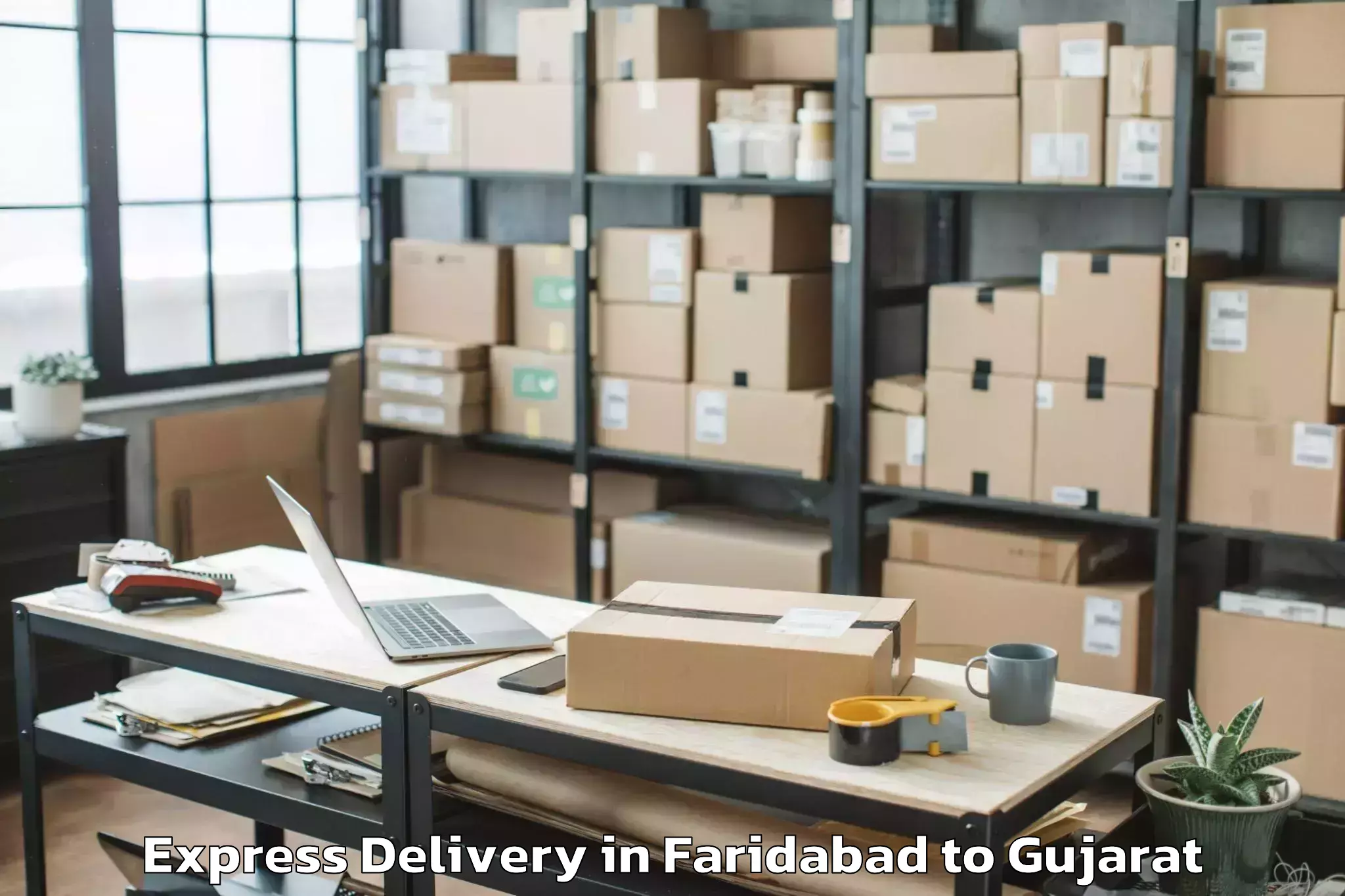 Book Faridabad to Rajkot Express Delivery